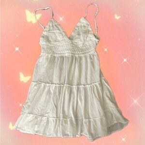 Blanco by Nature White Babydoll Top – Size‎ Large | Fall Layering Boho Staple